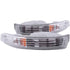 ANZO 1994-1997 Acura Integra Euro Parking Lights Chrome w/ Amber Reflector - Striker Modified