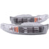 ANZO 1994-1997 Acura Integra Euro Parking Lights Chrome w/ Amber Reflector - Striker Modified