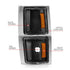 ANZO 1994-1998 Chevrolet Blazer Corner Lights Black Housing Clear Lens w/ Amber Reflector - Striker Modified