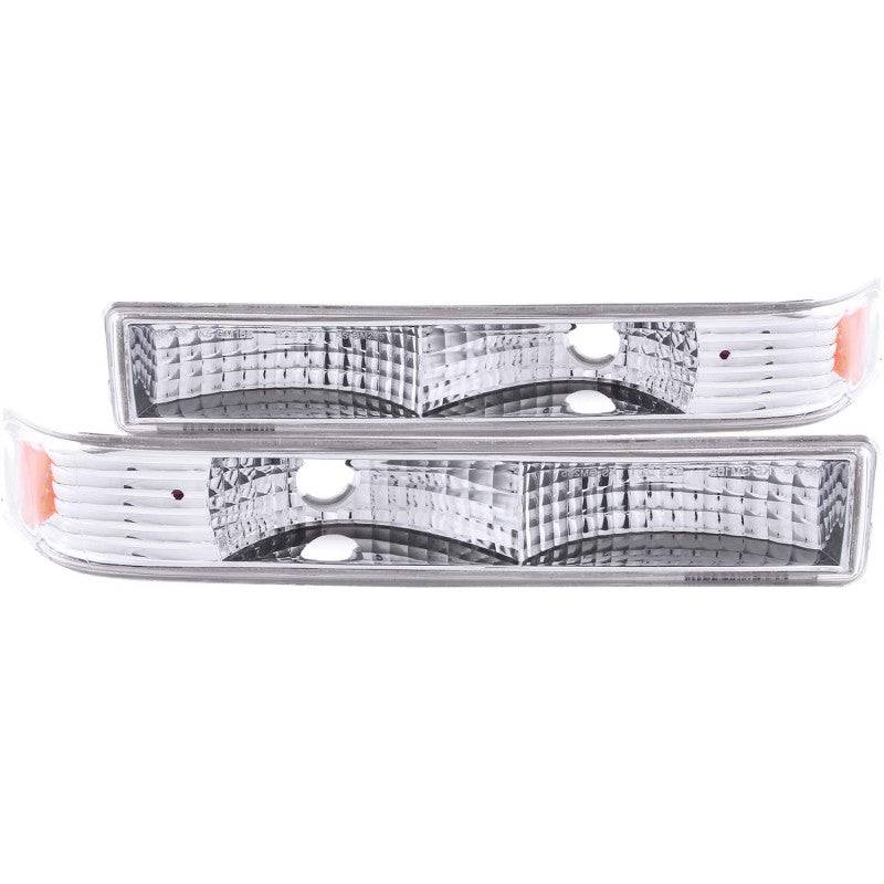 ANZO 1998-2005 Chevrolet S-10 Euro Parking Lights Chrome - Striker Modified