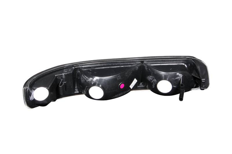 ANZO 1999-2002 Chevrolet Silverado 1500 Euro Parking Lights Black w/ Amber Reflector - Striker Modified