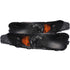 ANZO 2005-2009 Ford Mustang Euro Parking Lights Black w/ Amber Reflector - Striker Modified
