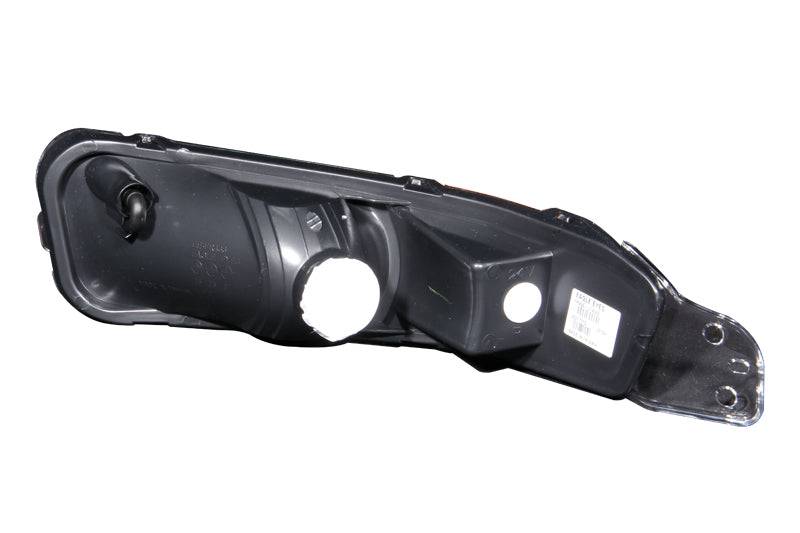 ANZO 2005-2009 Ford Mustang Euro Parking Lights Black w/ Amber Reflector - Striker Modified