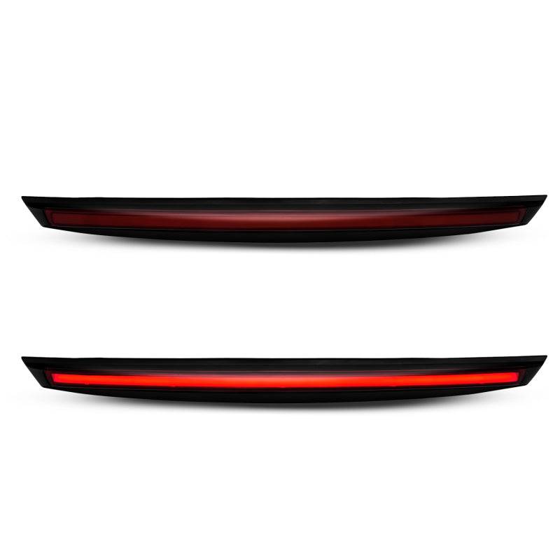 ANZO 2007-2014 Chevrolet Suburban 1500 LED 3rd Brake Light Black Housing Smoke Lens w/ Spoiler 1pc - Striker Modified