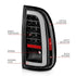 ANZO 00-06 Toyota Tundra LED Taillights w/ Light Bar Black Housing Clear Lens - Striker Modified