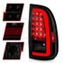 ANZO 00-06 Toyota Tundra (Std. Bed/Reg Cab) LED Taillights w/Light Bar Black Housing Smoke Lens - Striker Modified