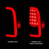 ANZO 00-06 Toyota Tundra (Std. Bed/Reg Cab) LED Taillights w/Light Bar Black Housing Smoke Lens - Striker Modified