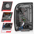 ANZO 01-11 Ford Ranger LED Taillights - Black Housing w/ Smoke Lens & Light Bar - Striker Modified