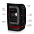 ANZO 01-11 Ford Ranger LED Taillights - Black Housing w/ Smoke Lens & Light Bar - Striker Modified