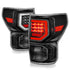 Anzo 07-11 Toyota Tundra Full LED Tailights Black Housing Clear Lens G2 (w/C Light Bars) - Striker Modified