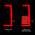 ANZO 07-17 Ford Expedition LED Taillights w/ Light Bar Black Housing Clear Lens - Striker Modified