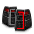 ANZO 07-17 Ford Expedition LED Taillights w/ Light Bar Black Housing Clear Lens - Striker Modified