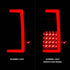 ANZO 07-17 Ford Expedition LED Taillights w/ Light Bar Black Housing Clear Lens - Striker Modified