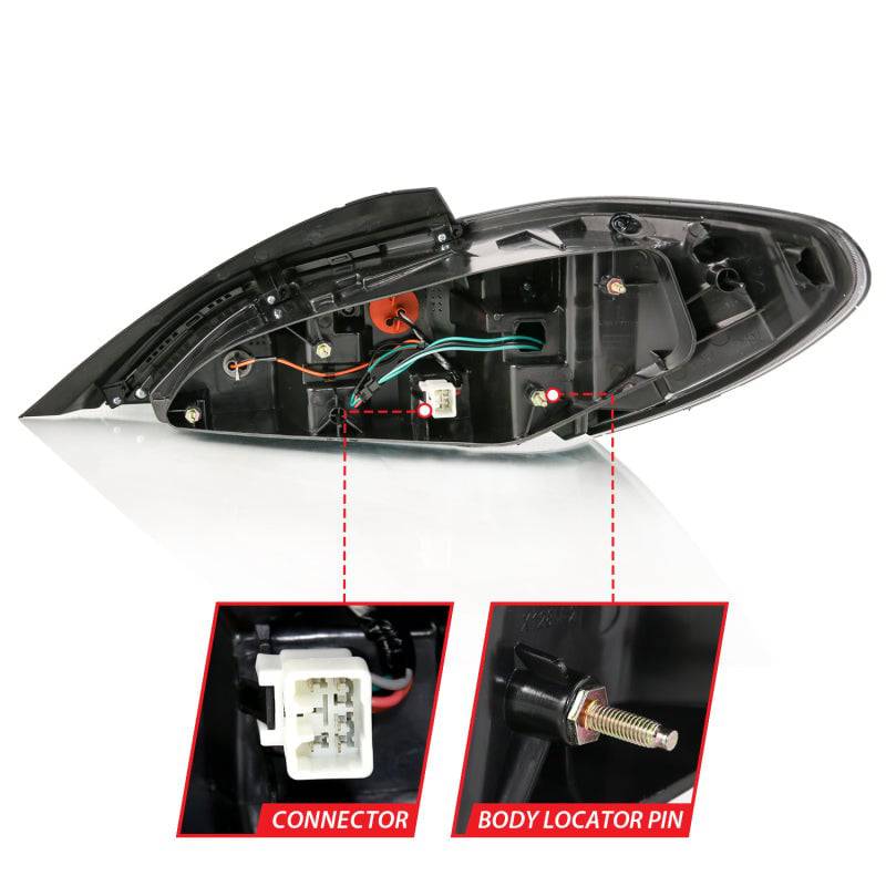 ANZO 10-13 Hyundai Genesis 2DR LED Taillights Smoke - Striker Modified