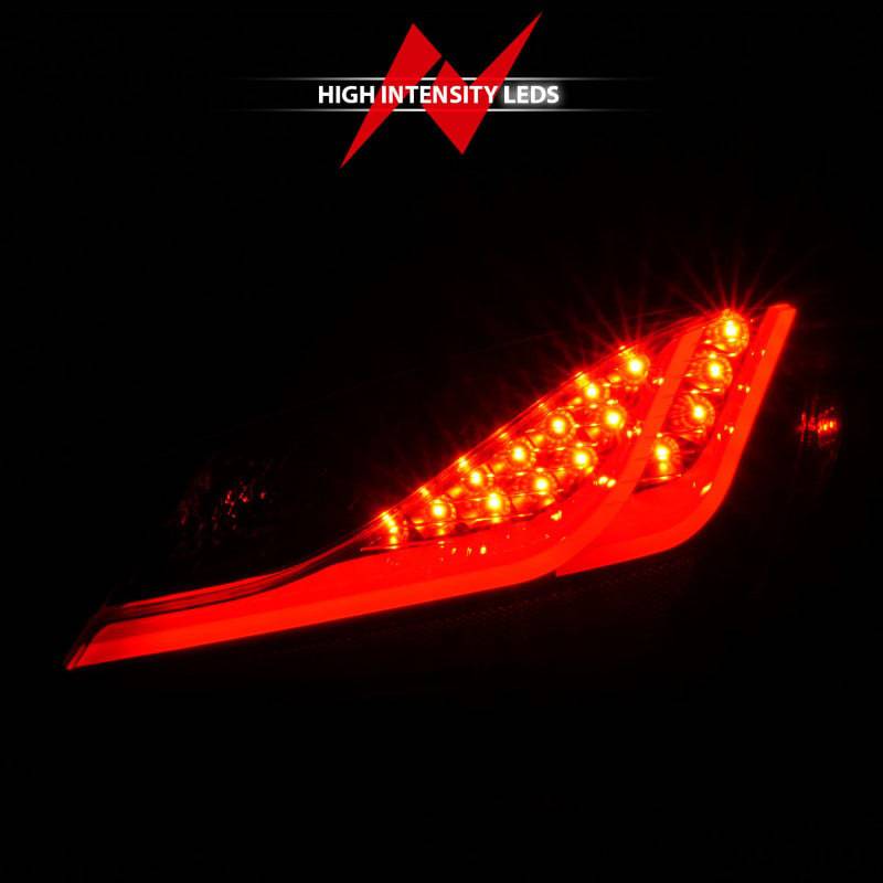 ANZO 10-13 Hyundai Genesis 2DR LED Taillights Smoke - Striker Modified