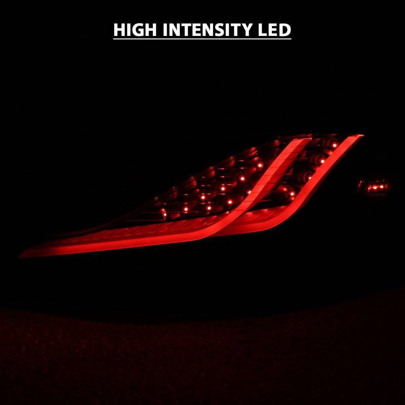 ANZO 10-13 Hyundai Genesis 2DR LED Taillights Smoke - Striker Modified