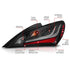 ANZO 10-13 Hyundai Genesis 2DR LED Taillights Smoke - Striker Modified
