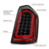 ANZO 11-14 Chrysler 300 LED Taillights Black w/ Sequential - Striker Modified