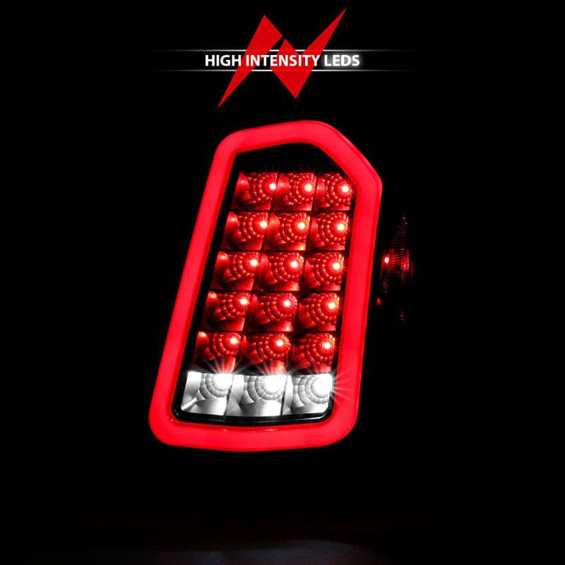 ANZO 11-14 Chrysler 300 LED Taillights Black w/ Sequential - Striker Modified