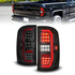 ANZO 14-18 GMC Sierra 1500 Full LED Taillights Black Housing Smoke Lens (w/C Light Bars) - Striker Modified