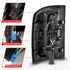 ANZO 14-18 GMC Sierra 1500 Full LED Taillights Black Housing Smoke Lens (w/C Light Bars) - Striker Modified