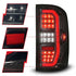 ANZO 14-18 GMC Sierra 1500 Full LED Taillights Black Housing Smoke Lens (w/C Light Bars) - Striker Modified