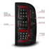 ANZO 14-18 GMC Sierra 1500 Full LED Taillights Black Housing Smoke Lens (w/C Light Bars) - Striker Modified