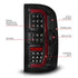 ANZO 14-18 GMC Sierra 1500 Full LED Taillights Black Housing Smoke Lens (w/C Light Bars) - Striker Modified