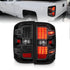 ANZO 15-19 Chevy Silverado 2500HD/3500HD (Factory Halogen Only) LED Tail Lights Black w/Clear Lens - Striker Modified