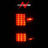 ANZO 15-19 Chevy Silverado 2500HD/3500HD (Factory Halogen Only) LED Tail Lights Black w/Clear Lens - Striker Modified