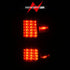 ANZO 15-19 Chevy Silverado 2500HD/3500HD (Factory Halogen Only) LED Tail Lights Black w/Clear Lens - Striker Modified