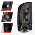 ANZO 15-21 Chevrolet Colorado Full LED Tail Lights w/ Red Lightbar Black Housing Smoke Lens - Striker Modified