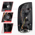 ANZO 15-21 Chevrolet Colorado Full LED Tail Lights w/ Red Lightbar Black Housing Smoke Lens - Striker Modified