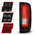 ANZO 15-21 Chevrolet Colorado Full LED Tail Lights w/ Red Lightbar Black Housing Smoke Lens - Striker Modified