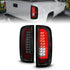 ANZO 15-21 GMC Canyon Full LED Tail Lights w/ Red Lightbar Black Housing Smoke Lens - Striker Modified