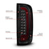ANZO 15-21 GMC Canyon Full LED Tail Lights w/ Red Lightbar Black Housing Smoke Lens - Striker Modified