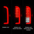 ANZO 15-21 GMC Canyon Full LED Tail Lights w/ Red Lightbar Black Housing Smoke Lens - Striker Modified
