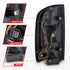 ANZO 15-21 GMC Canyon Full LED Tail Lights w/ Red Lightbar Black Housing Smoke Lens - Striker Modified