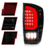 ANZO 16-21 Toyota Tacoma LED Tail Lights - w/ Light Bar Sequential Black Housing & Smoke Lens - Striker Modified