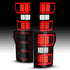ANZO 18-19 Ford F-150 LED Taillight Black Housing Clear Lens Red Light Bar W/Sequential - Striker Modified