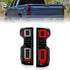 Anzo 19-21 Chevy Silverado Full LED Tailights Black Housing Clear Lens G2 (w/C Light Bars) - Striker Modified