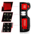 Anzo 19-21 Chevy Silverado Full LED Tailights Black Housing Clear Lens G2 (w/C Light Bars) - Striker Modified