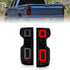 Anzo 19-21 Chevy Silverado Full LED Tailights Black Housing Smoke Lens G2 (w/C Light Bars) - Striker Modified