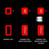 Anzo 19-21 Chevy Silverado Full LED Tailights Black Housing Smoke Lens G2 (w/C Light Bars) - Striker Modified