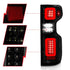 Anzo 19-21 Chevy Silverado Work TruckFull LED Tailights Black Housing Smoke Lens G2 (w/C Light Bars) - Striker Modified