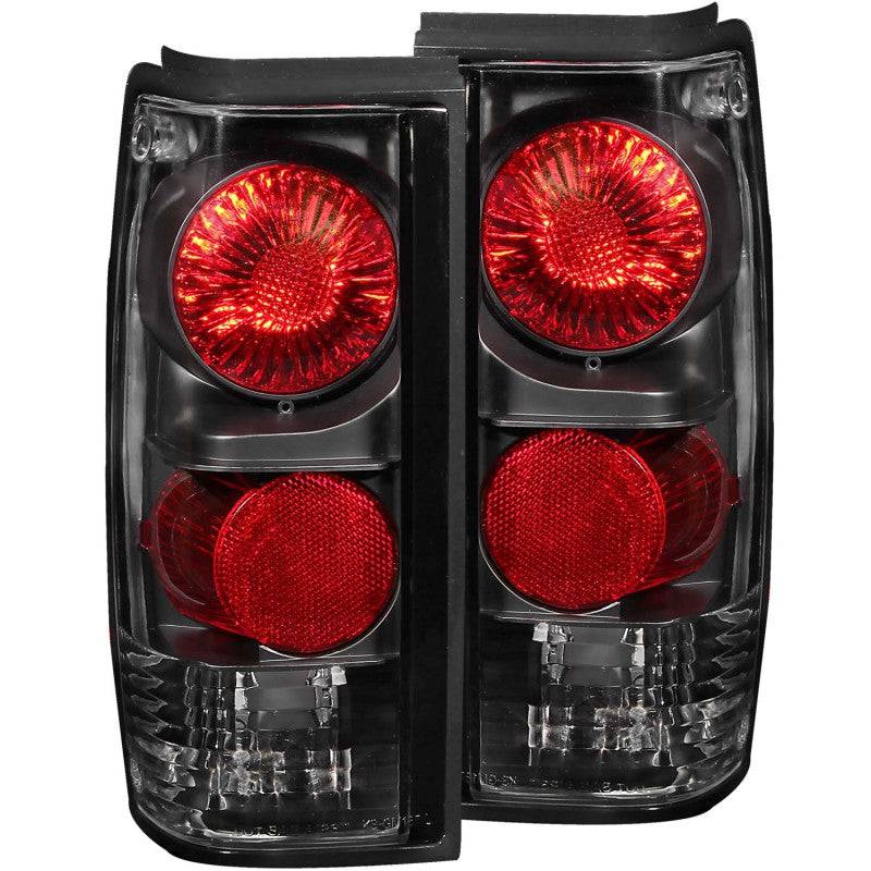ANZO 1982-1994 Chevrolet S-10 Taillights Black - Striker Modified