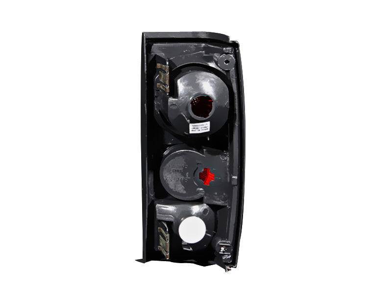 ANZO 1982-1994 Chevrolet S-10 Taillights Black - Striker Modified