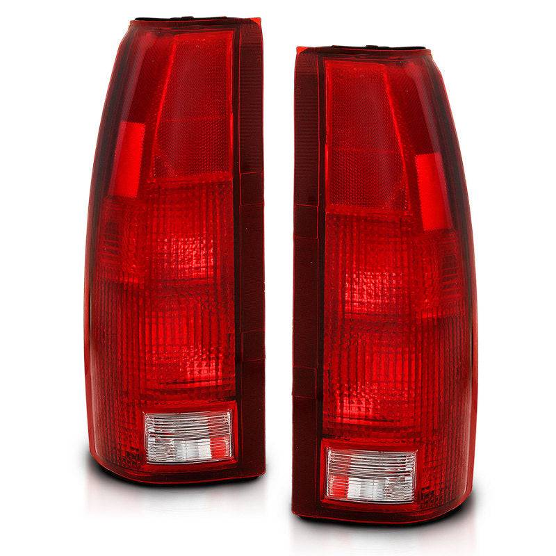 ANZO 1988-1999 Chevy C1500 Taillight Red/Clear Lens (OE Replacement) - Striker Modified