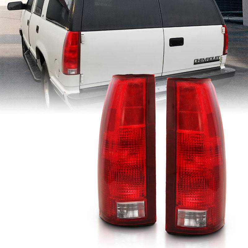ANZO 1988-1999 Chevy C1500 Taillight Red/Clear Lens w/ Circuit Board(OE Replacement) - Striker Modified