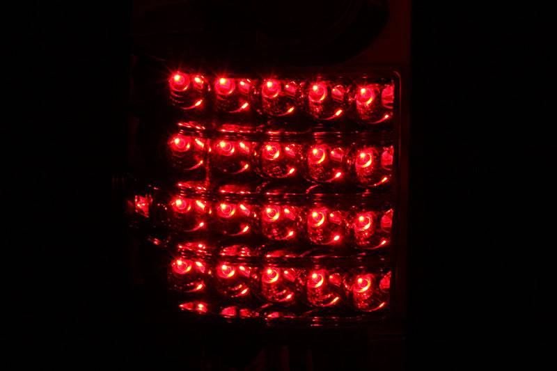 ANZO 1989-1995 Toyota Pickup LED Taillights Red/Clear - Striker Modified